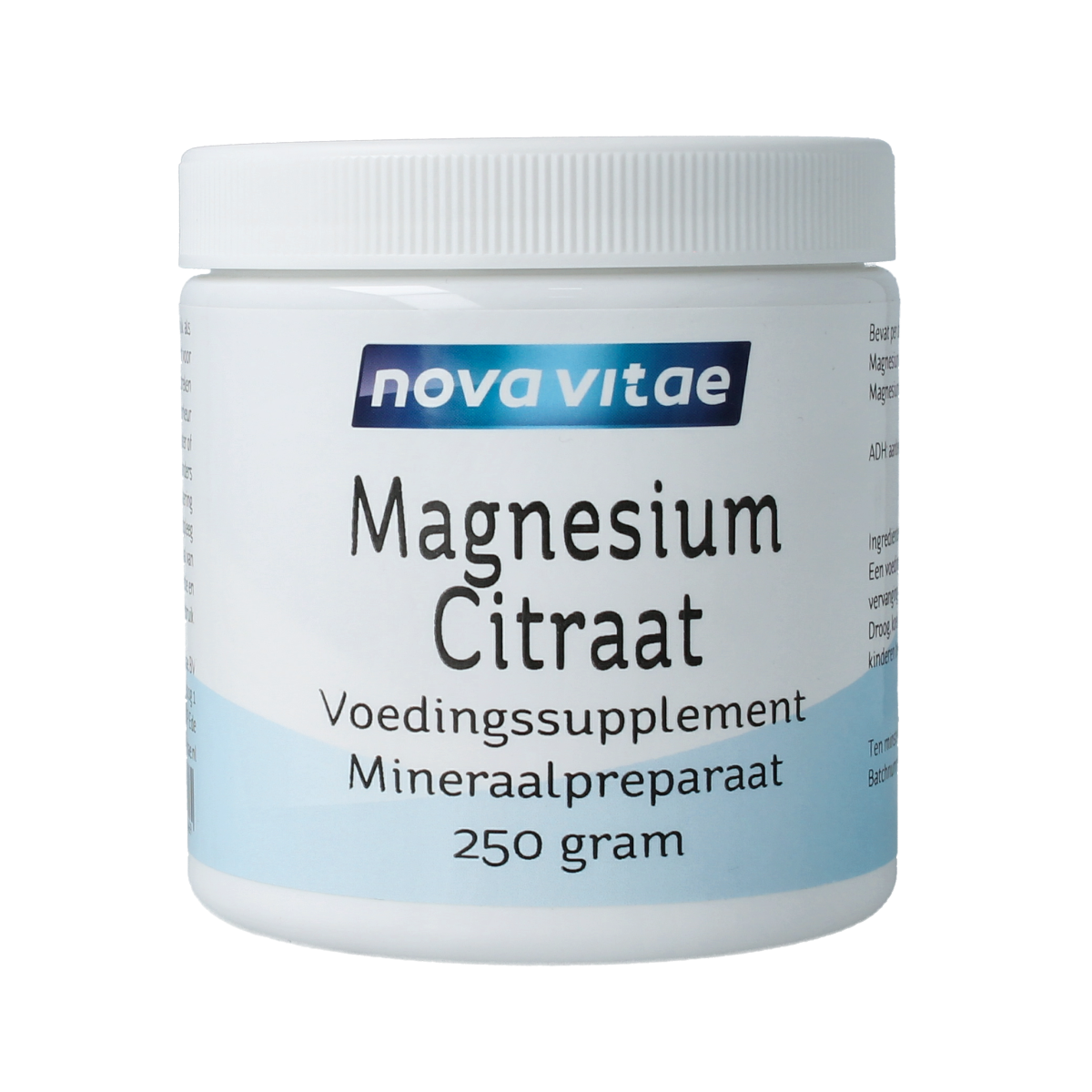 Nova Vitae Magnesium citraat poeder 250.00 Gram