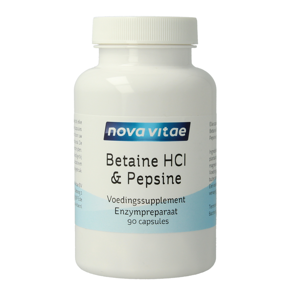 Nova Vitae Betaine HCI met pepsine 90.00 Capsules