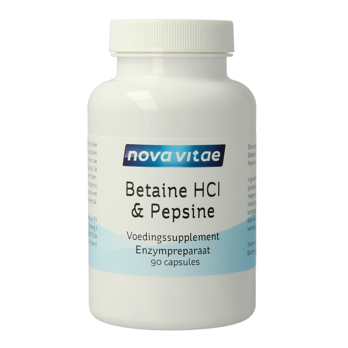 Nova Vitae Betaine HCI met pepsine 90.00 Capsules