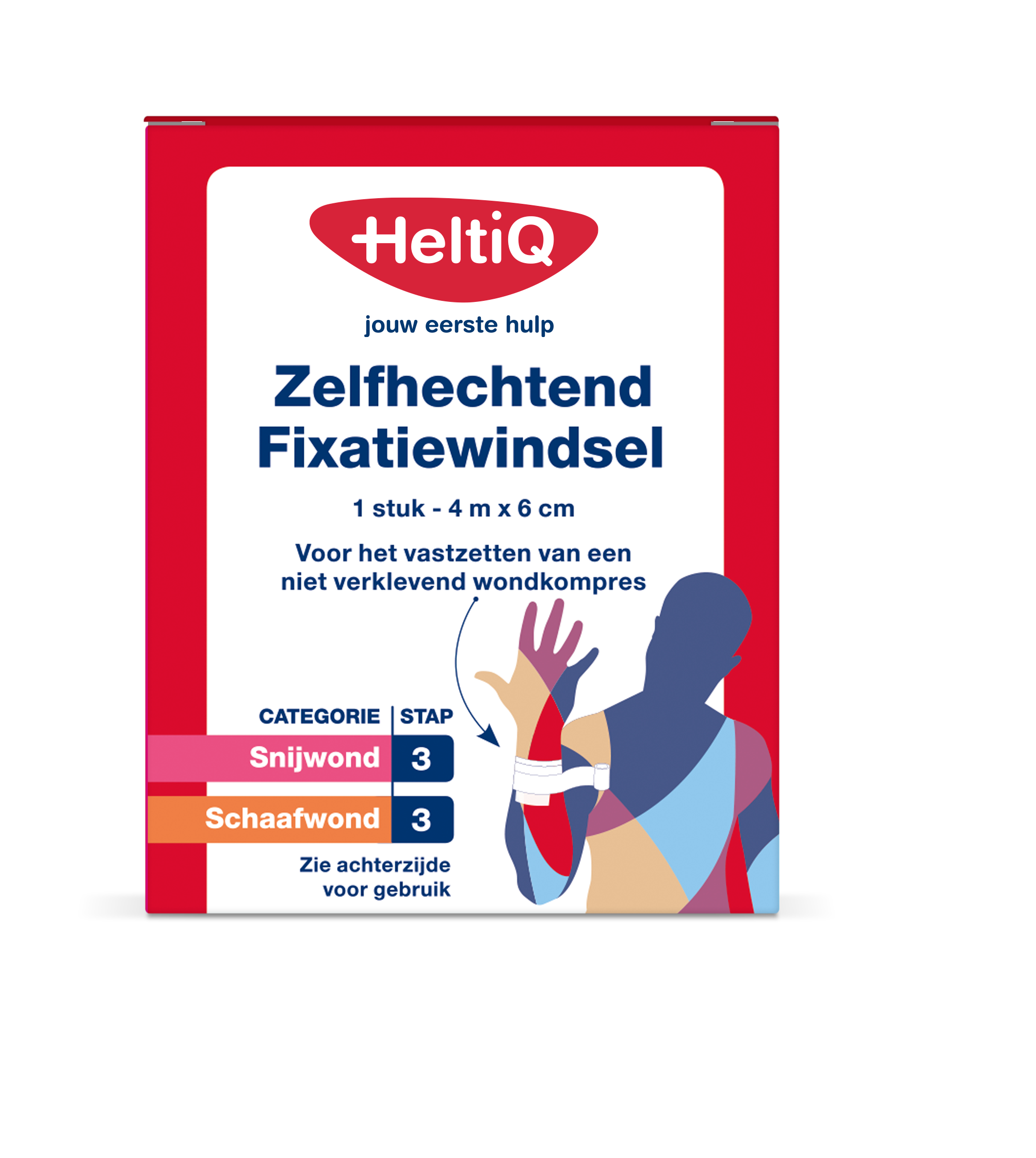 Heltiq Zelfhechtend windsel 4m x 6cm 1 Stuks