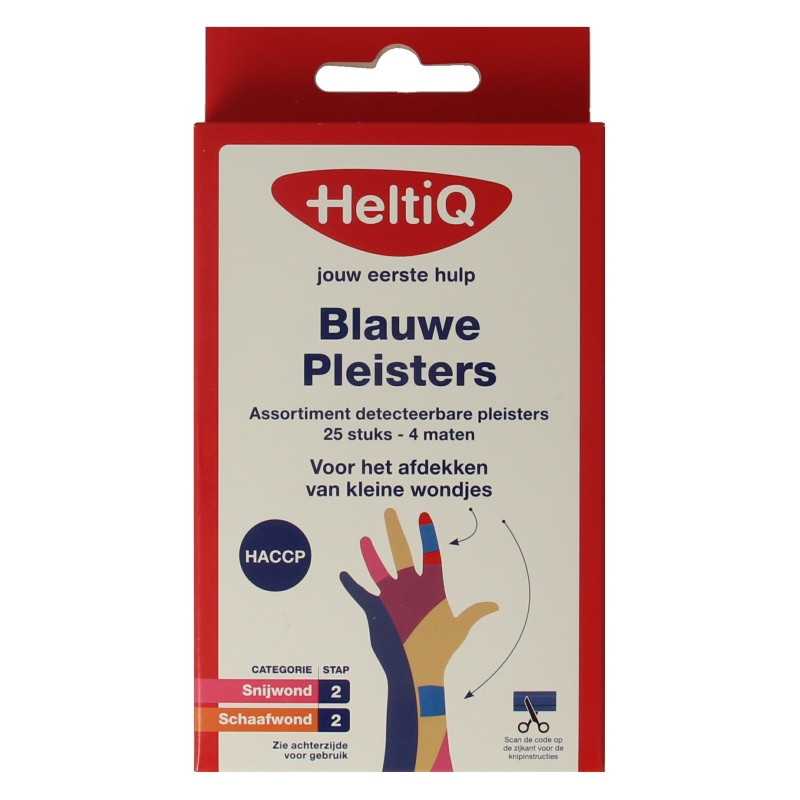 Heltiq Detecteerbare pleisters blauw 26 Stuks