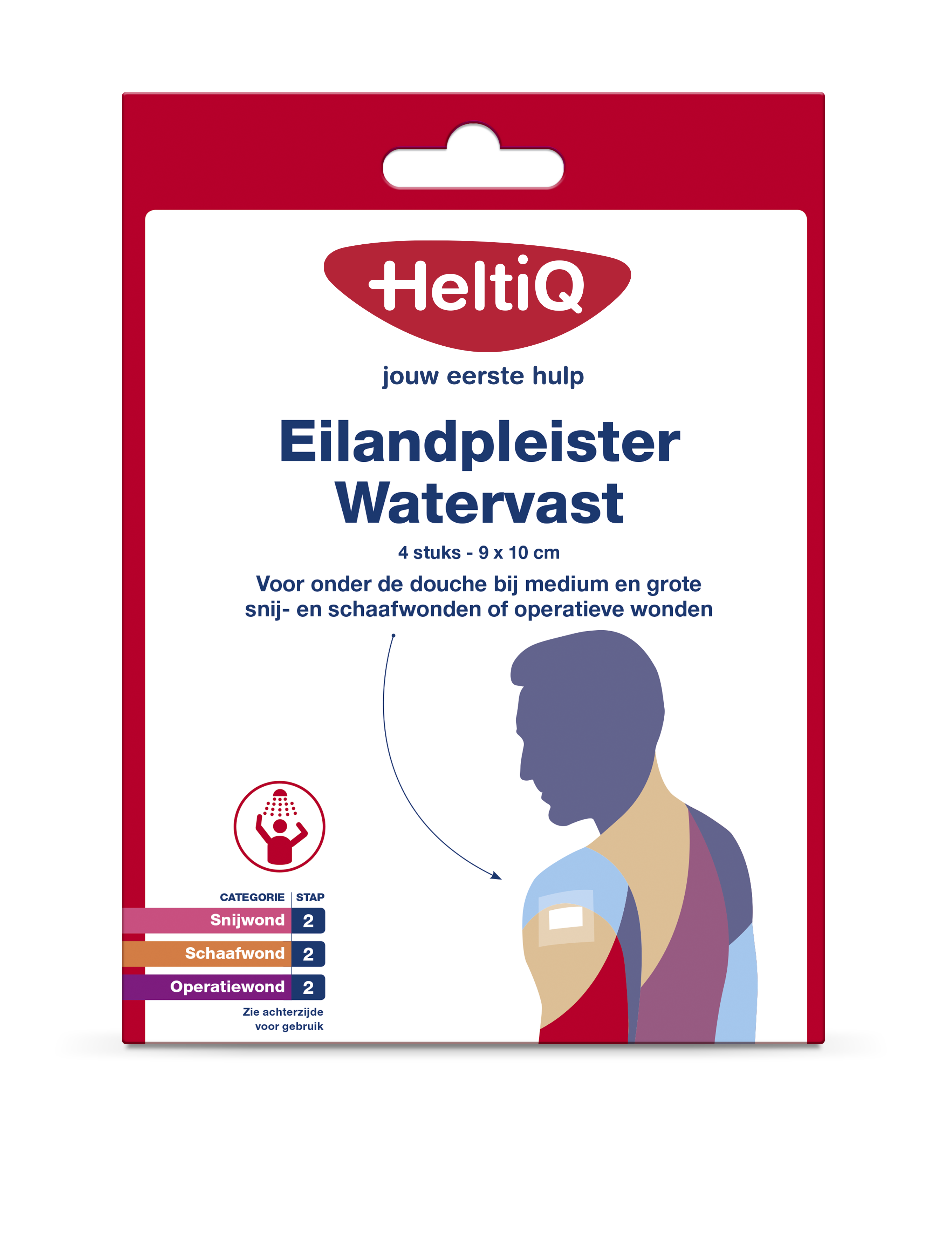 Heltiq Eilandpleister watervast 9 x 10cm 4.00 Stuks