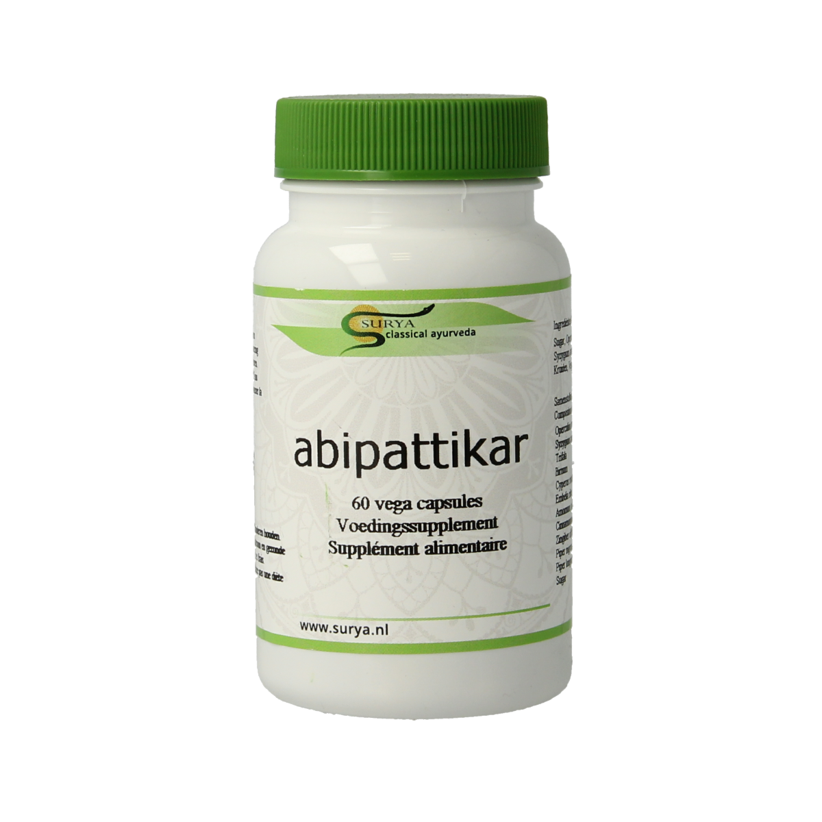 Surya Abipattikar surya 60.00 Vegetarische capsules