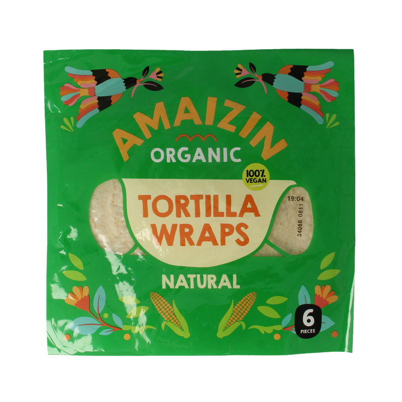 Amaizin Tortilla wraps bio 6 Stuks