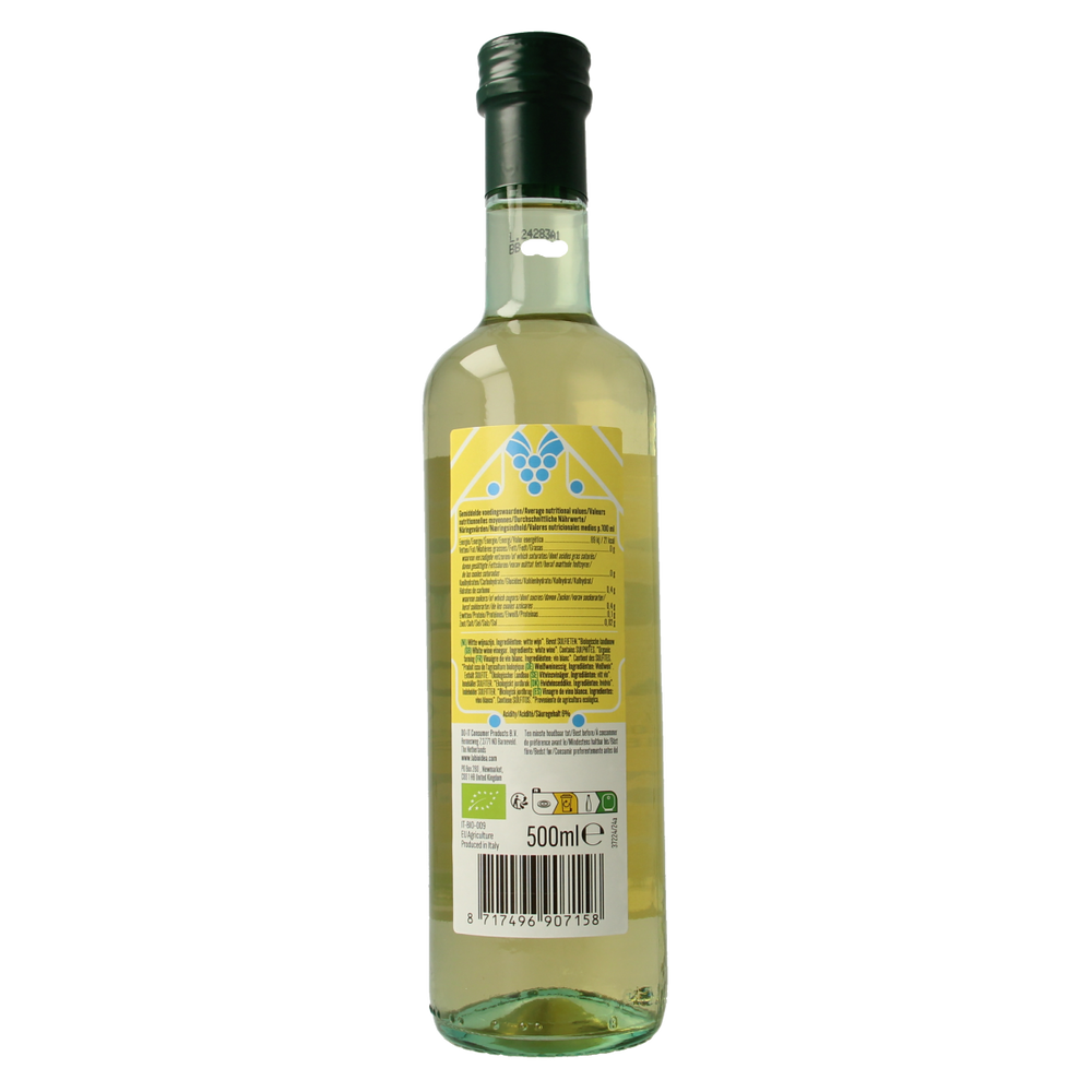 Bioidea Witte wijn azijn bio 500.00 Milliliter