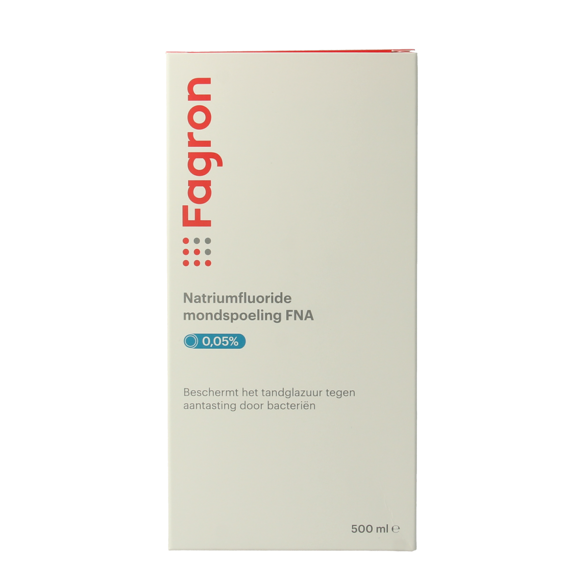 Fagron Natriumfluoride mondspoeling 0.05% 500.00 Milliliter