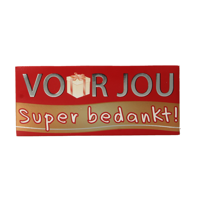 Voor Jou! Wensreep super bedankt  70 Gram