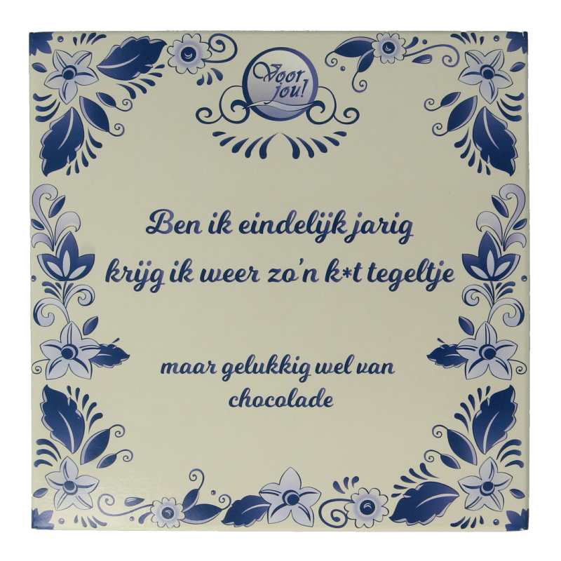 Voor Jou! Tablet k*t tegel 90 Gram