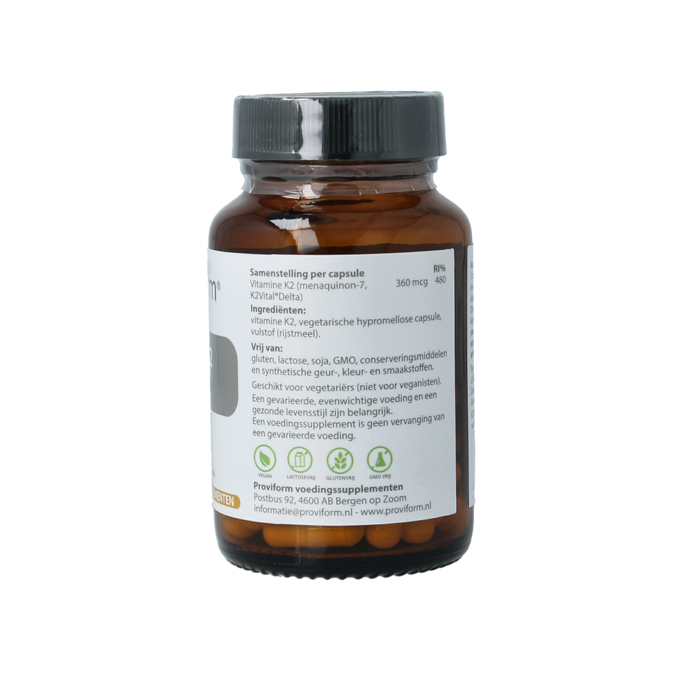 Proviform Vitamine K2 360mcg 60.00 Vegetarische capsules