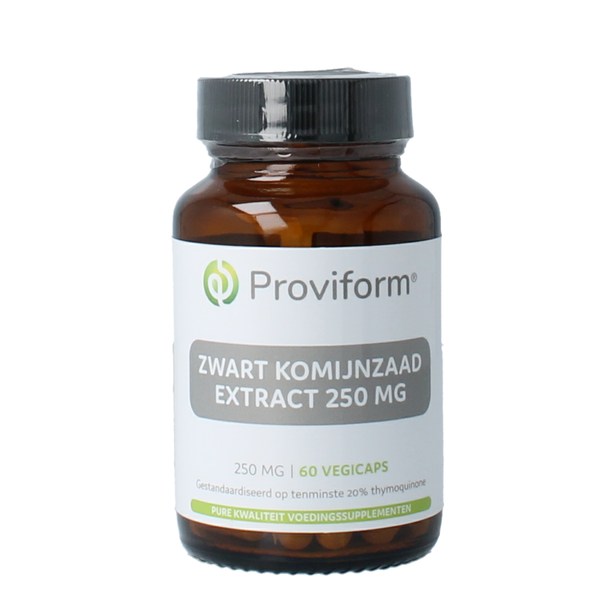 Proviform Zwart komijnzaad 250mg (20% thymoquinone) 60.00 Vegetarische capsules