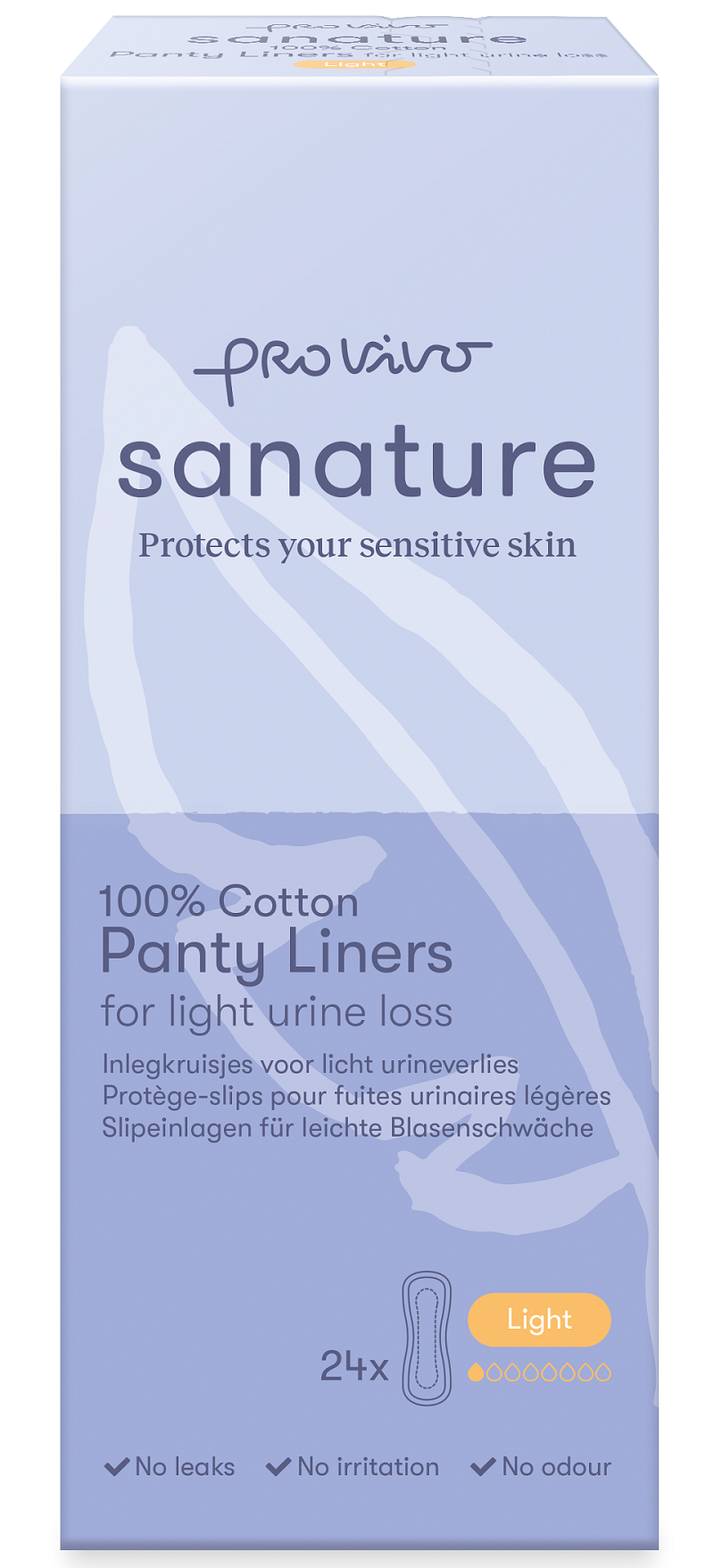 Sanature Pro vivo incontinentie inlegkruisjes light  24 Stuks