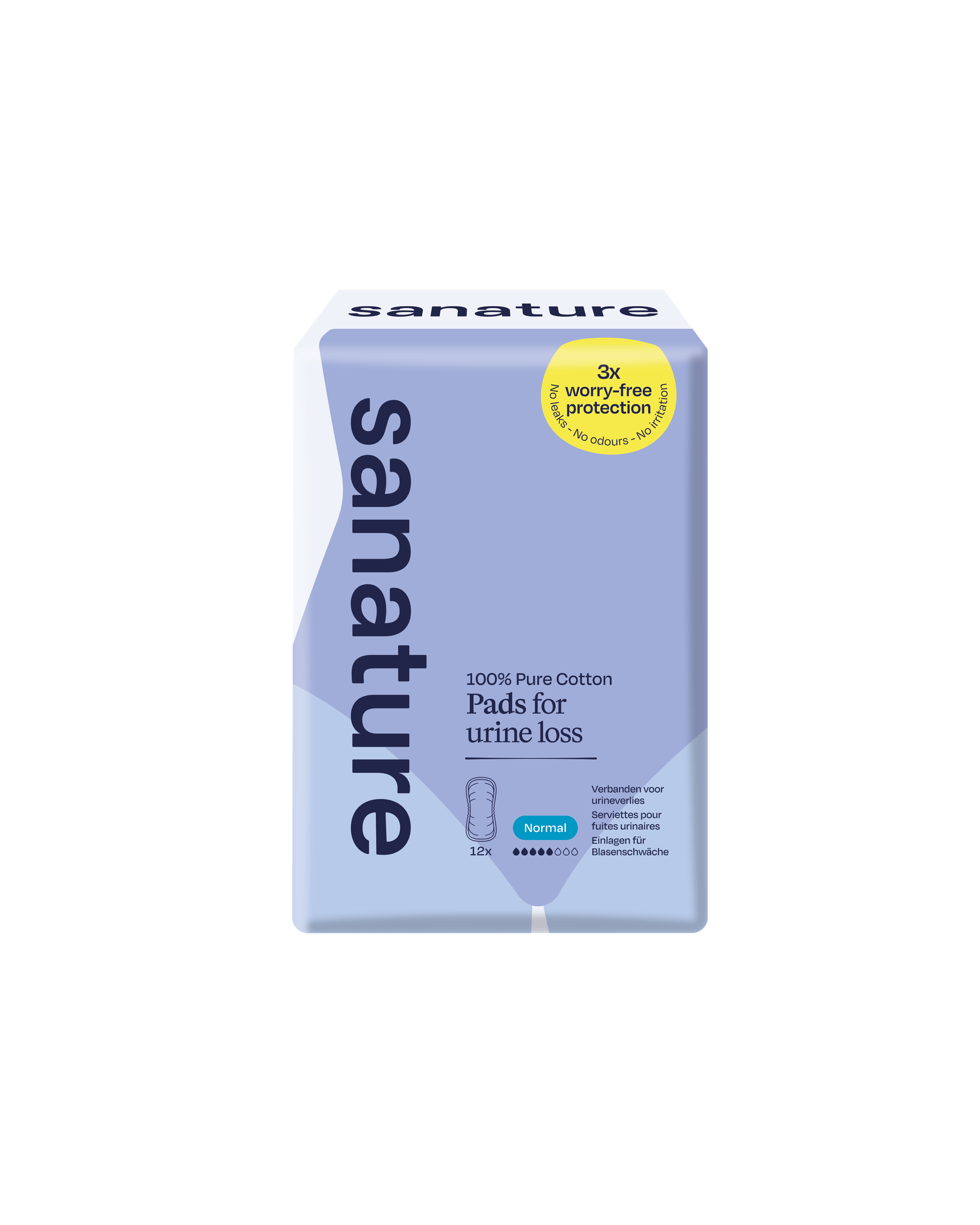 Sanature Pro vivo incontinentie normaal katoen 12.00 Stuks