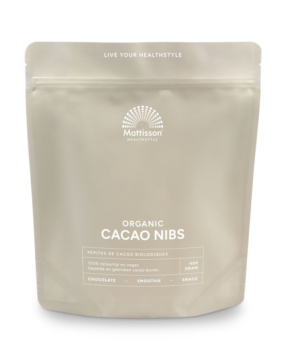 Mattisson Cacao nibs raw bio 400.00 Gram