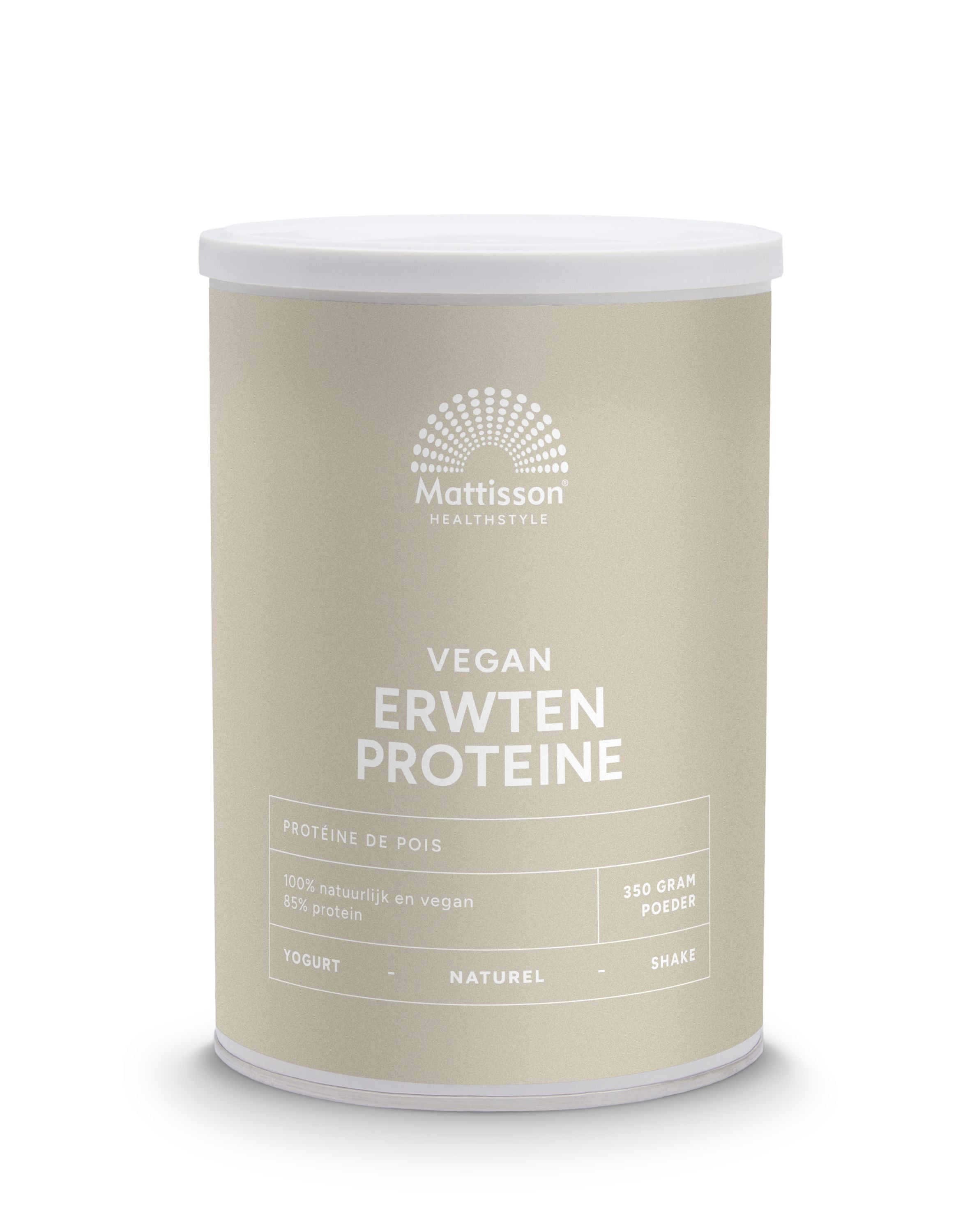 Mattisson Absolute erwten proteine naturel vegan 350 Gram