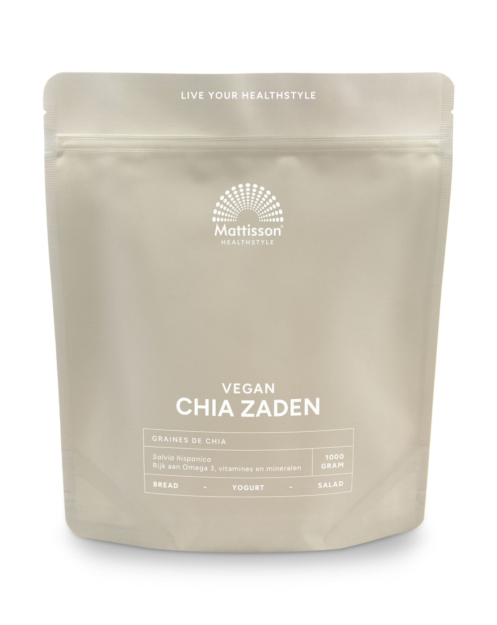Mattisson Absolute chia zaad raw 1.00 Kilogram