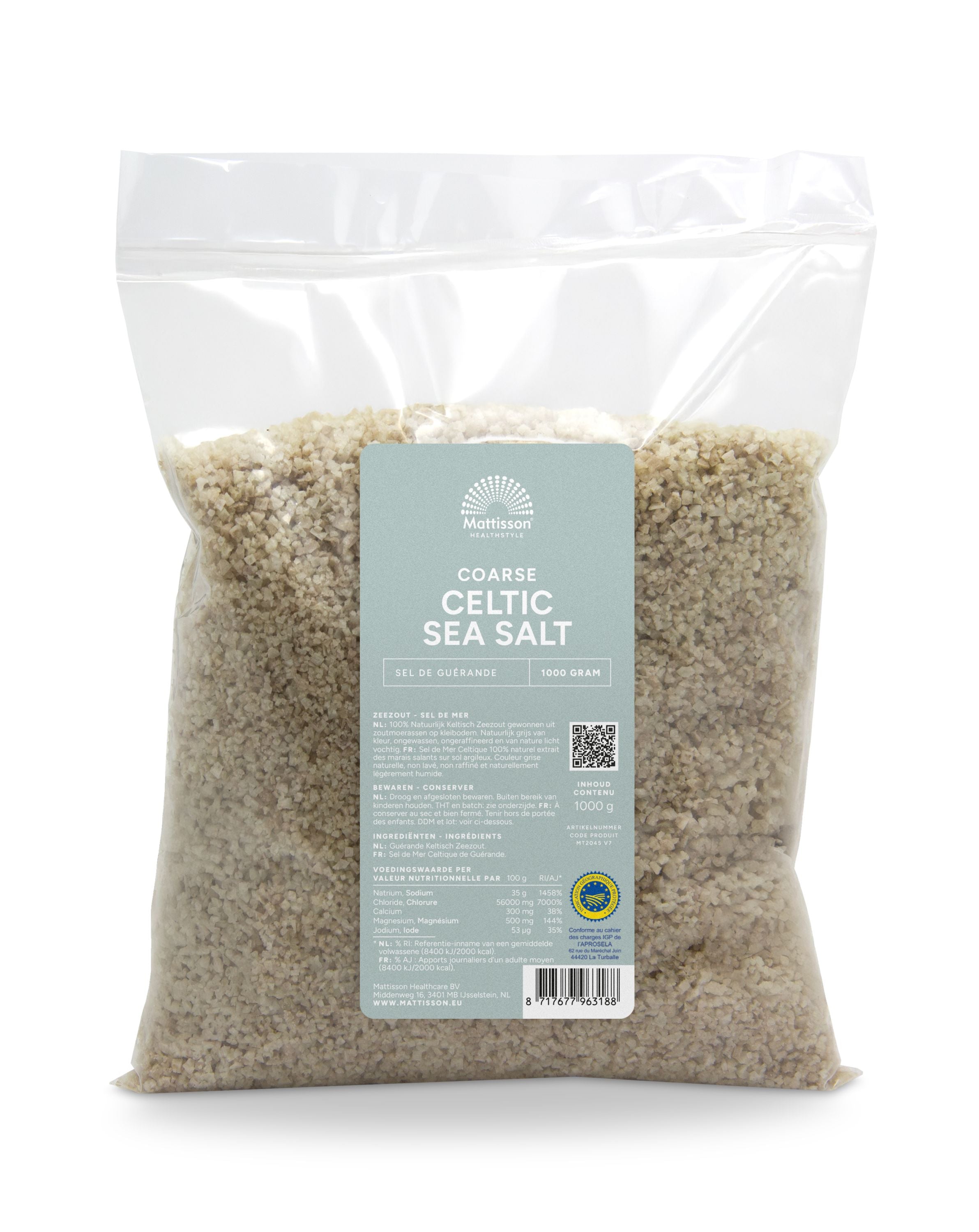 Mattisson Keltisch zeezout celtic sea salt grof 1 Kilogram