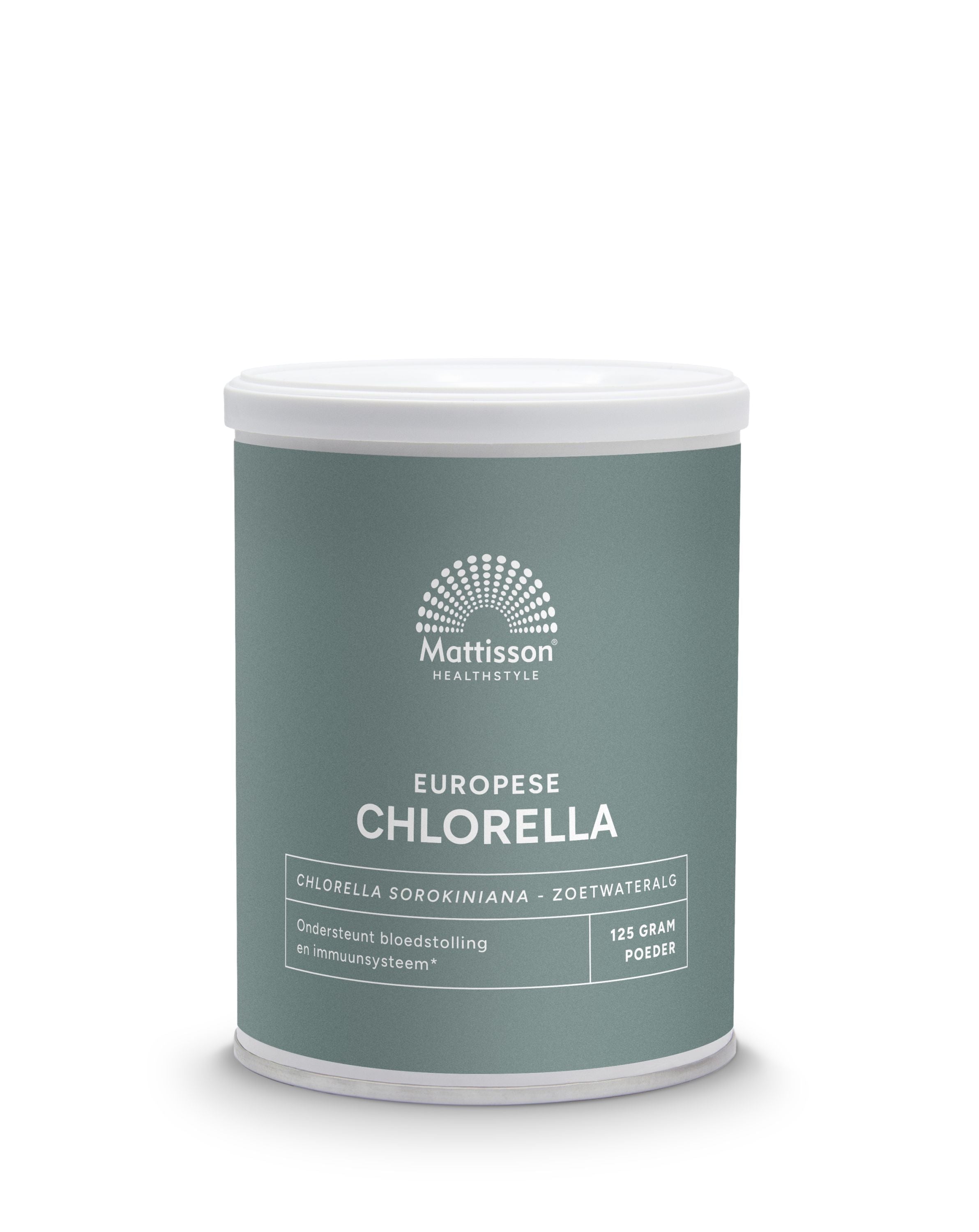 Mattisson Chlorella poeder Europees 125 Gram