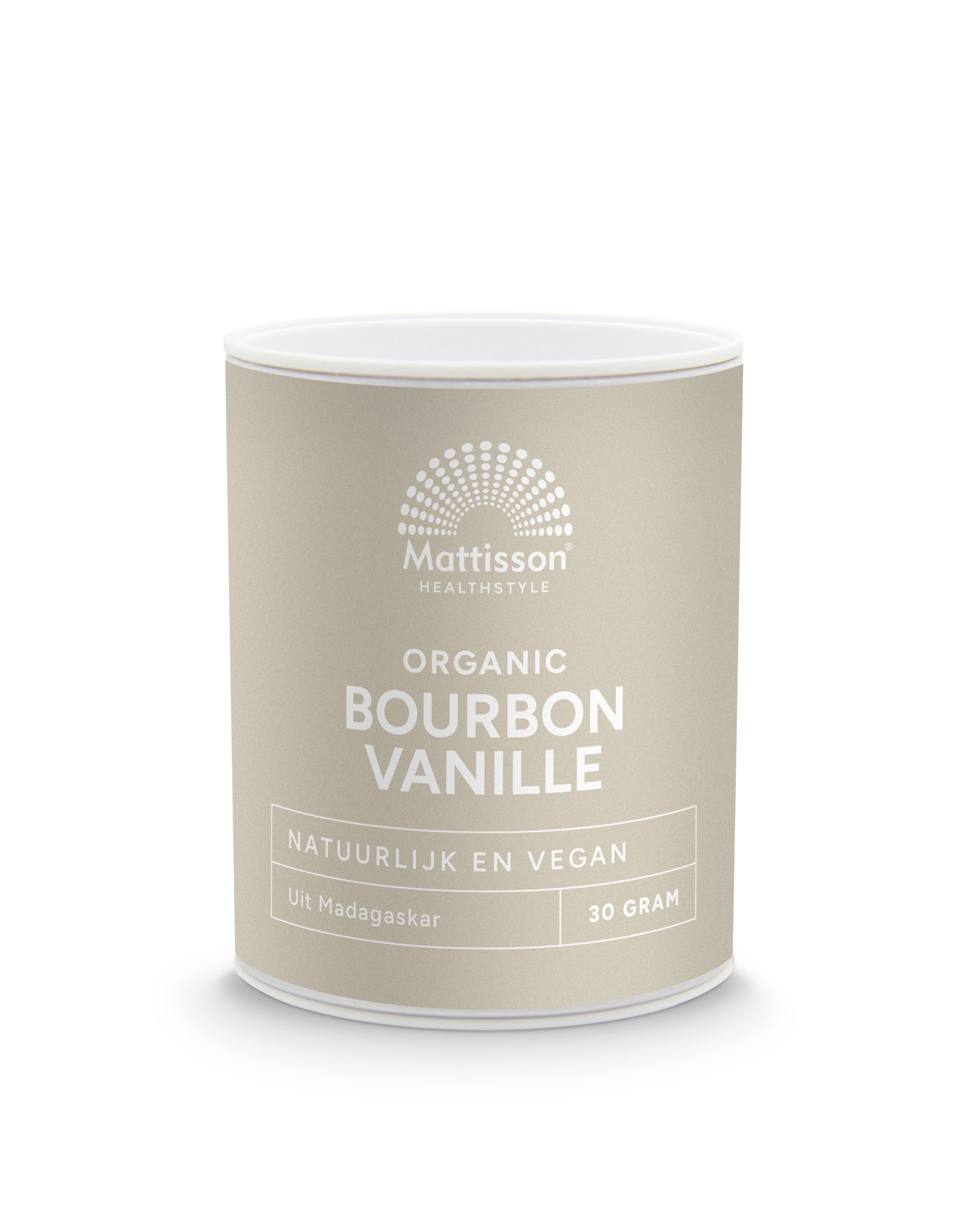 Mattisson Bourbon vanille poeder bio 30 Gram