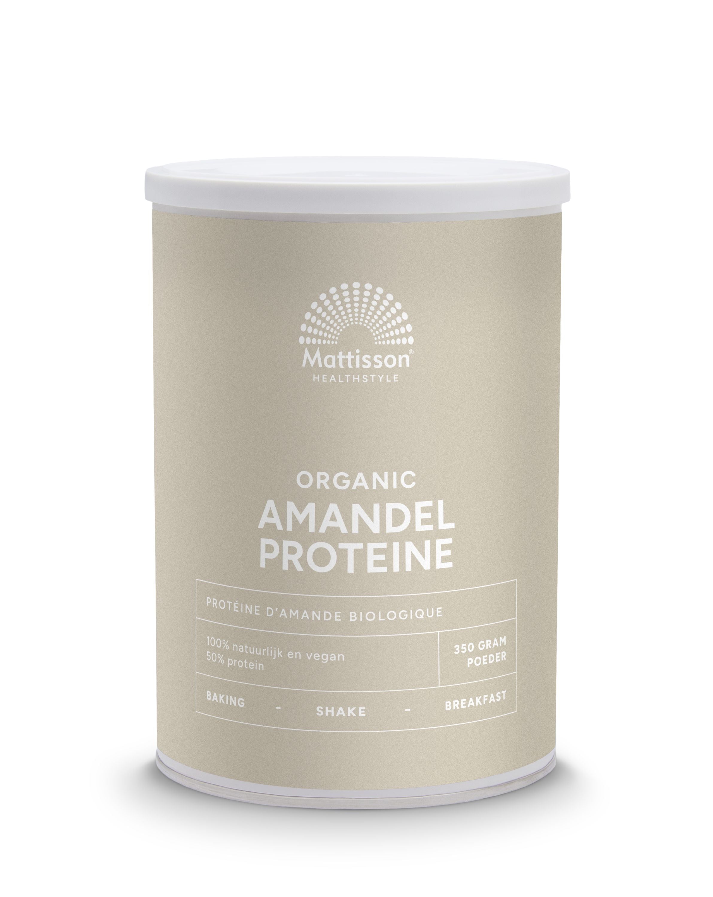 Mattisson Amandel proteine 50% vegan bio 350 Gram