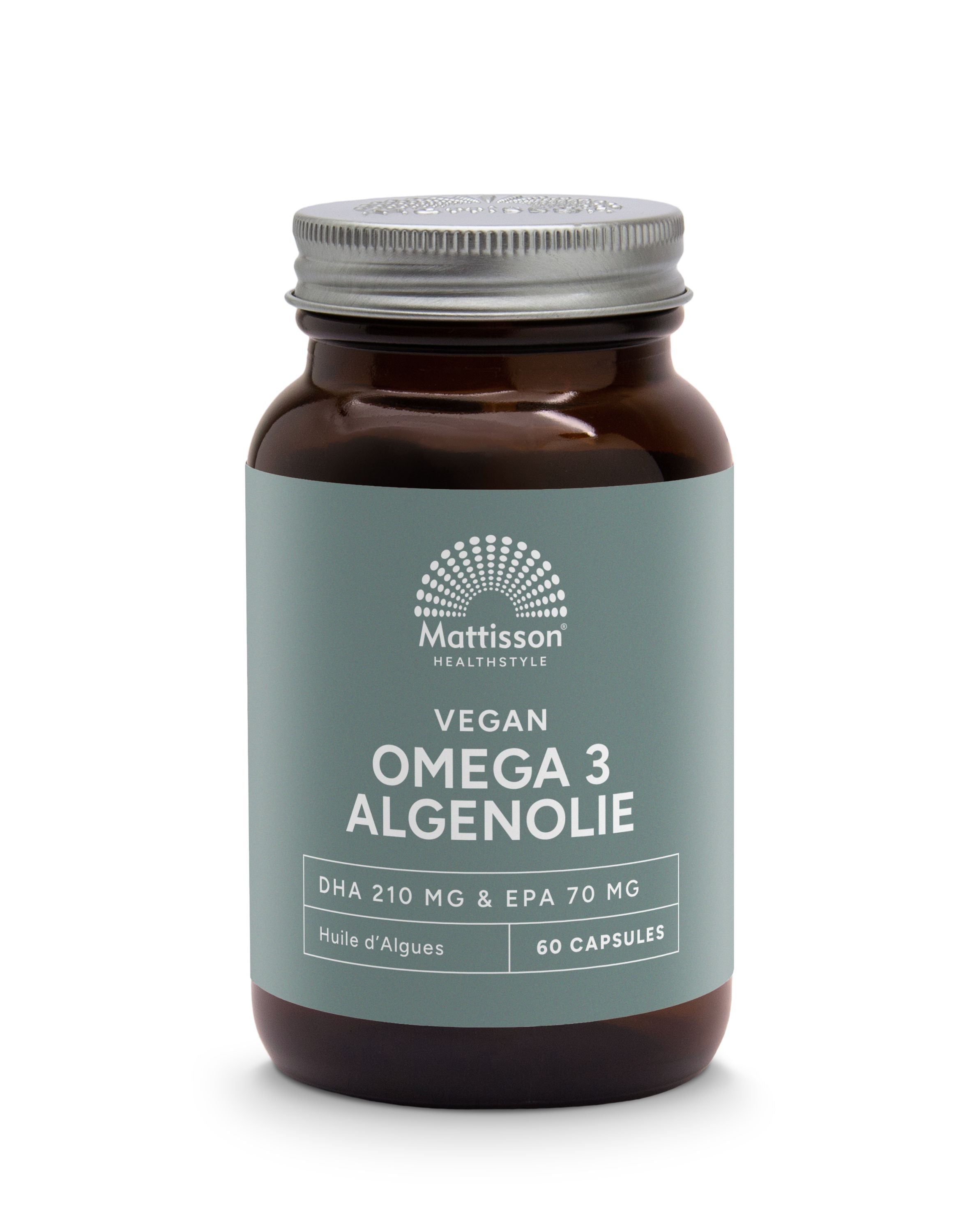 Mattisson Vegan omega-3 algenolie DHA 210mg EPA 70mg 60 Vegetarische capsules