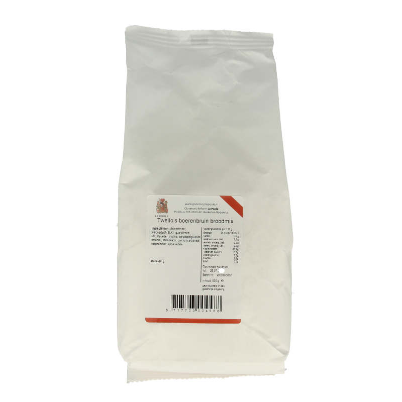 Le Poole Twello's boerenbruin broodmix 500 Gram
