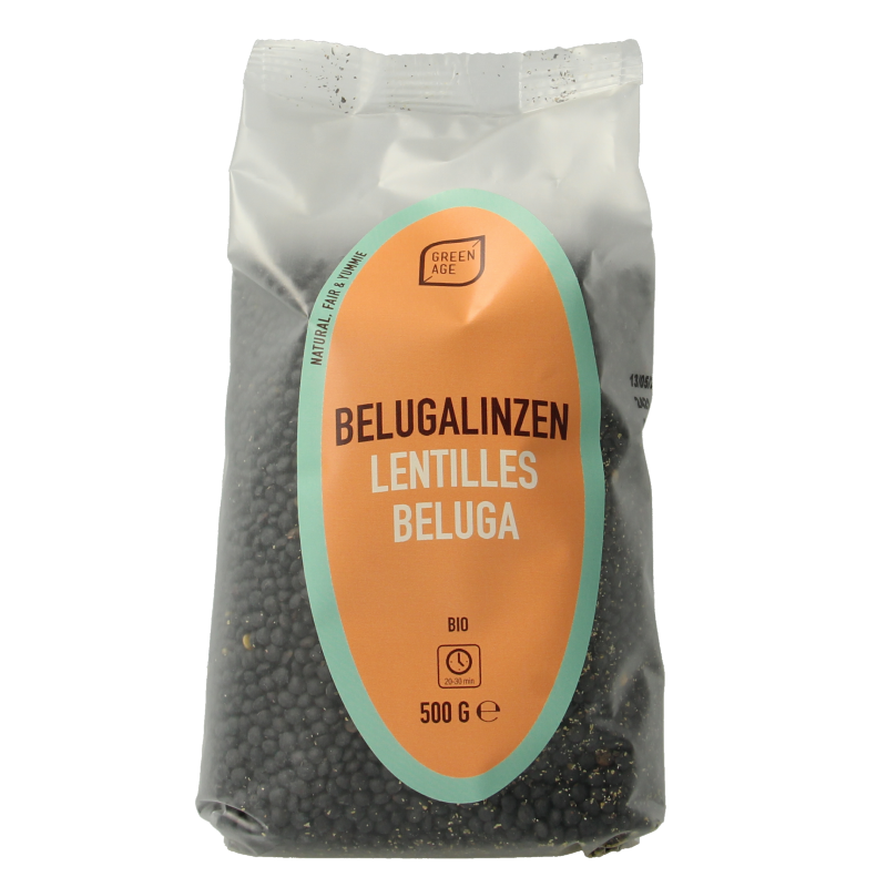 Greenage Beluga linzen bio 500 Gram