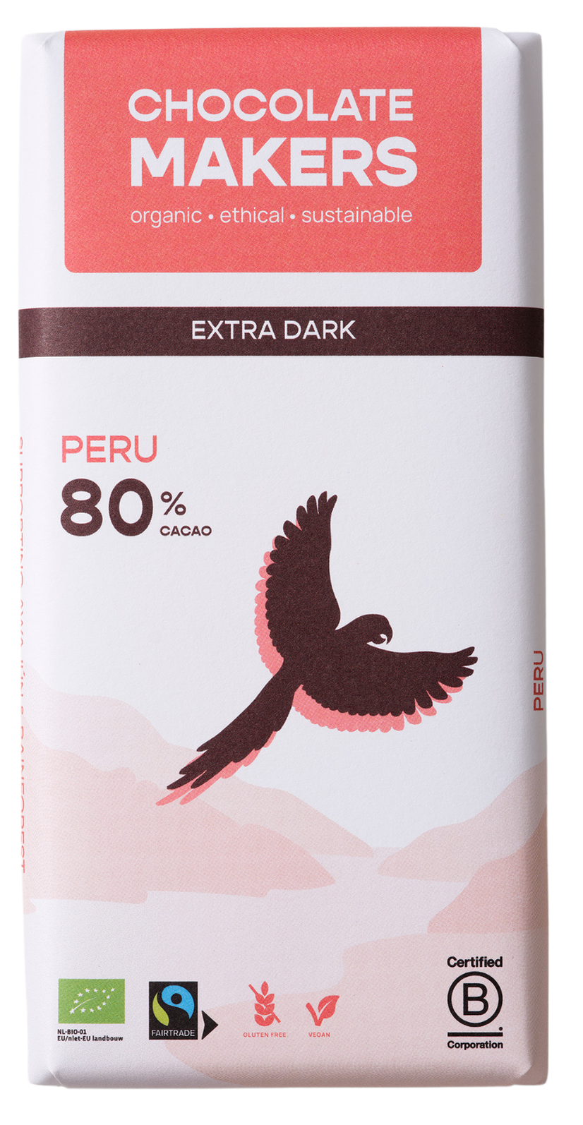 Chocolatemakers Awajun 80% puur fairtrade bio 80.00 Gram