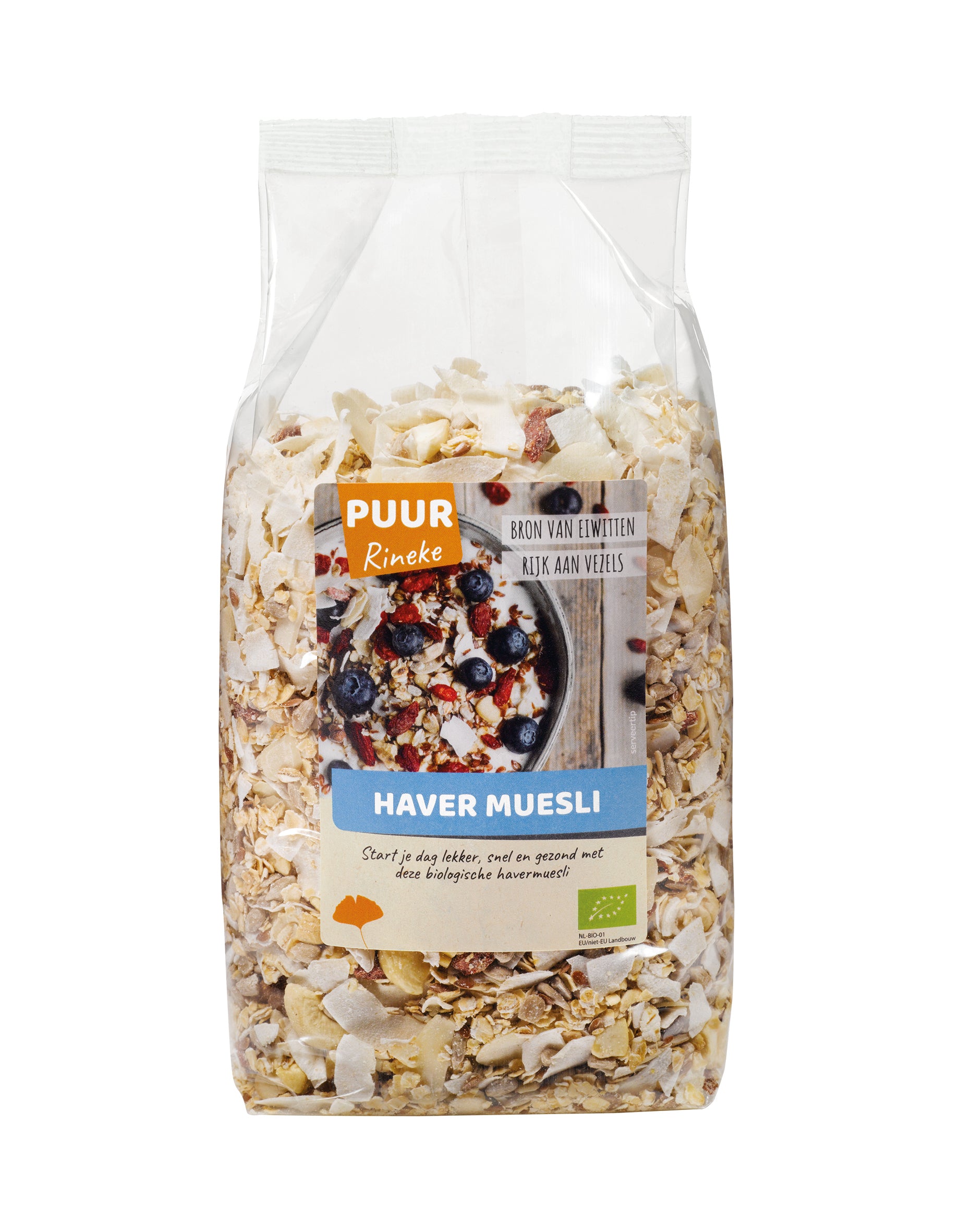 Puur Rineke Haver muesli bio 750.00 Gram