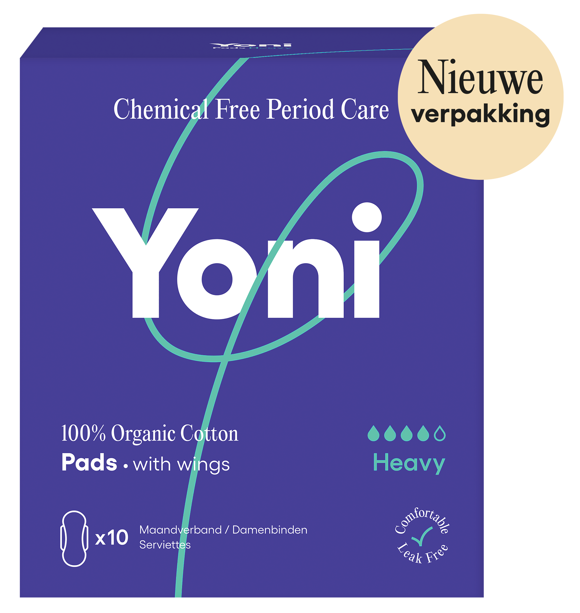 Yoni Maandverband heavy met vleugels 10.00 Stuks