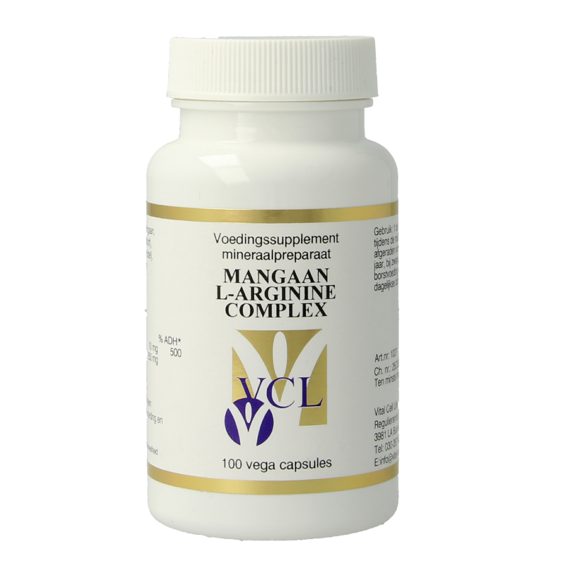 Vital Cell Life Mangaan/L-Arginine complex 100 Vegetarische capsules