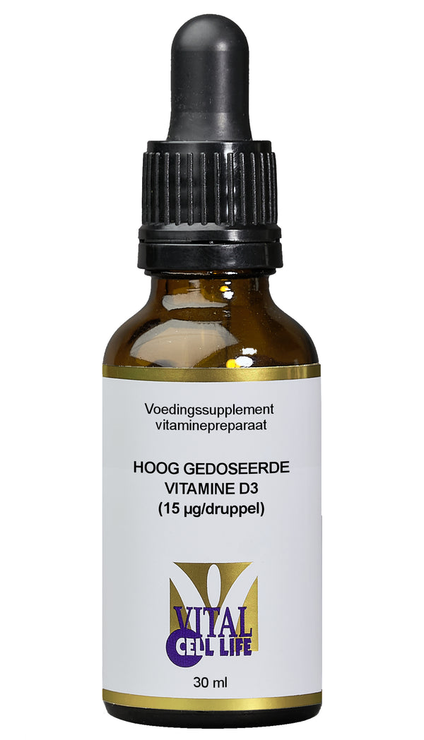 Vital Cell Life Vitamine D3 15mcg druppels 30.00 Milliliter