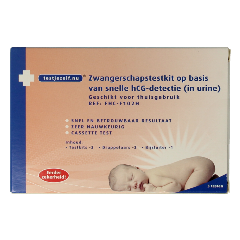 Testjezelf.nu Zwangerschapstest casette 3 Stuks