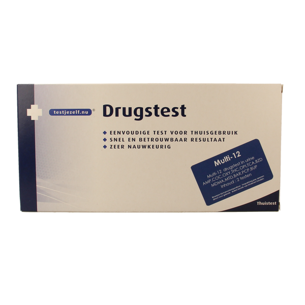 Testjezelf.nu Multidrugtest 12 urine 2.00 Stuks