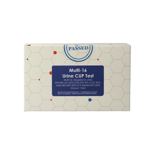 Testjezelf.nu Multi 16 drugstest cup urine 1.00 Stuks