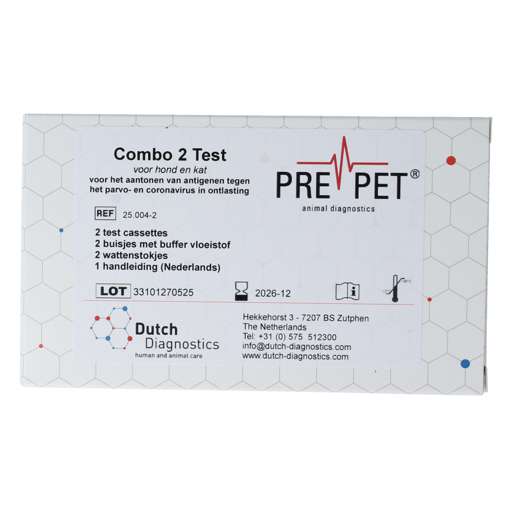 Testjezelf.nu Parvo corona test kat/hond 2.00 Stuks