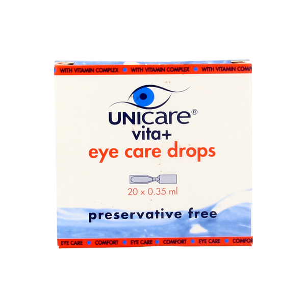 Unicare Vita+ eye care oogdruppels 0.35ml 20.00 Ampullen