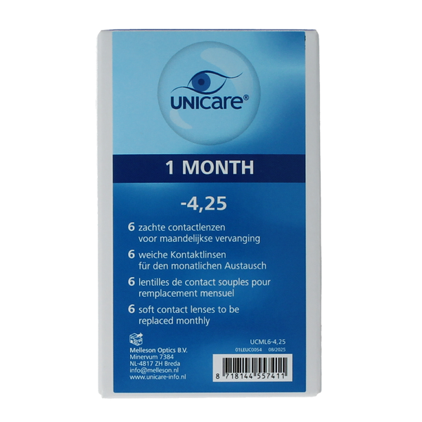 Unicare Maandlenzen -4.25 6.00 Stuks