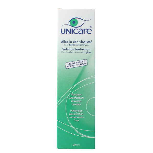 Unicare Alles-in-een vloeistof harde lenzen 200.00 Milliliter