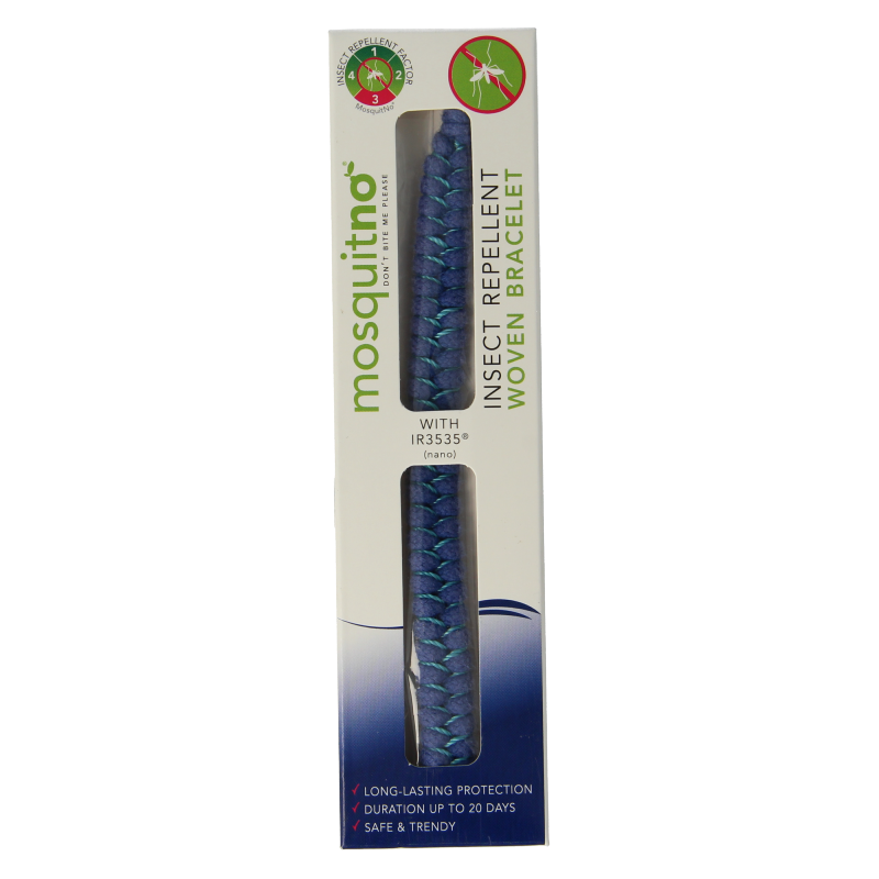 Mosquitno Insect repellent bracelet woven 1 Stuks