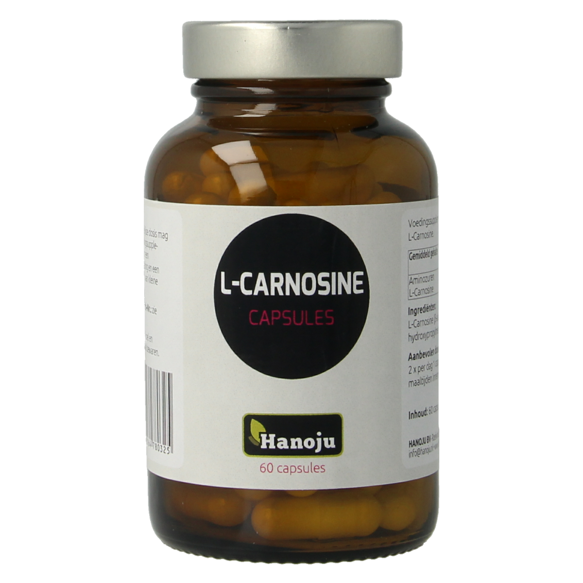 Hanoju L-Carnosine 400mg 60.00 Vegetarische capsules