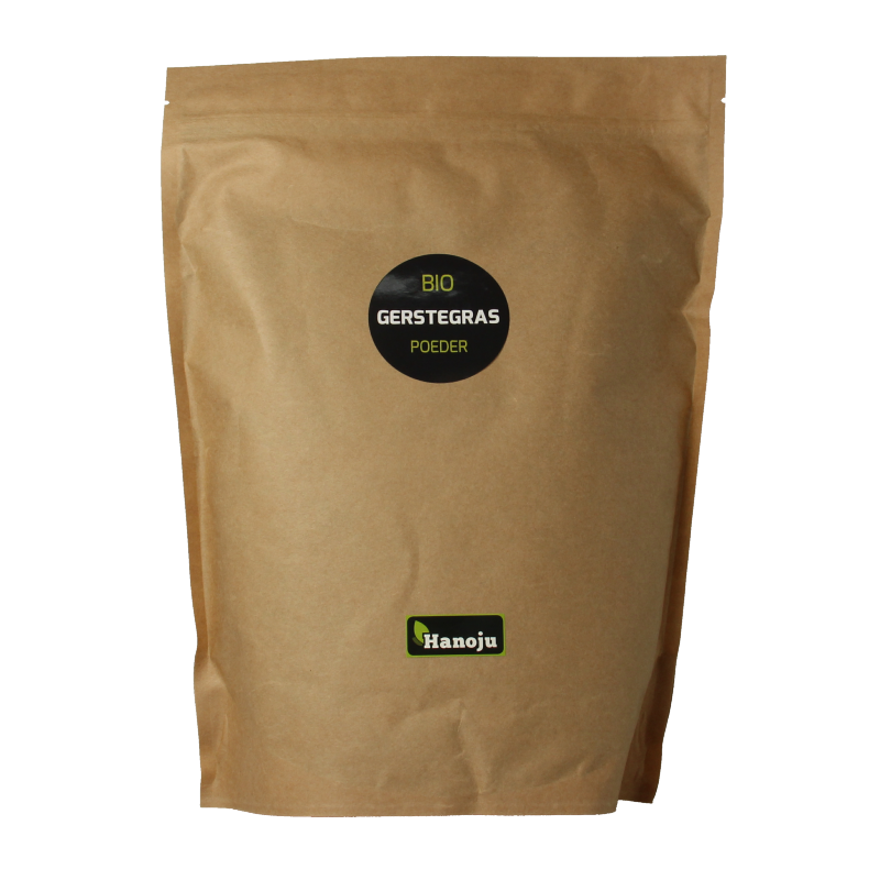Hanoju Gemalen gerstegras paper bag bio 1 Kilogram