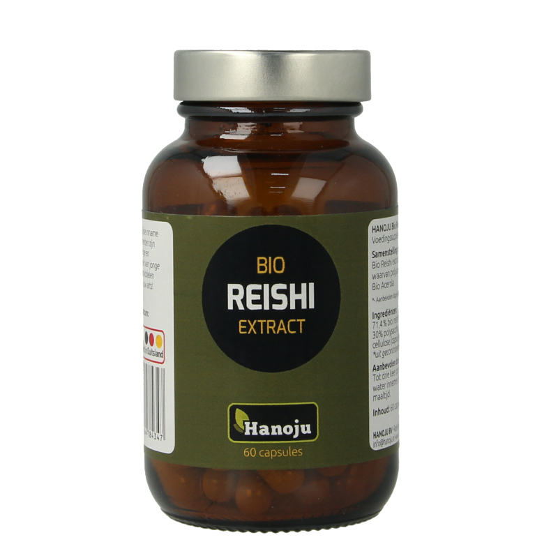 Hanoju Reishi extract bio 60 Vegetarische capsules