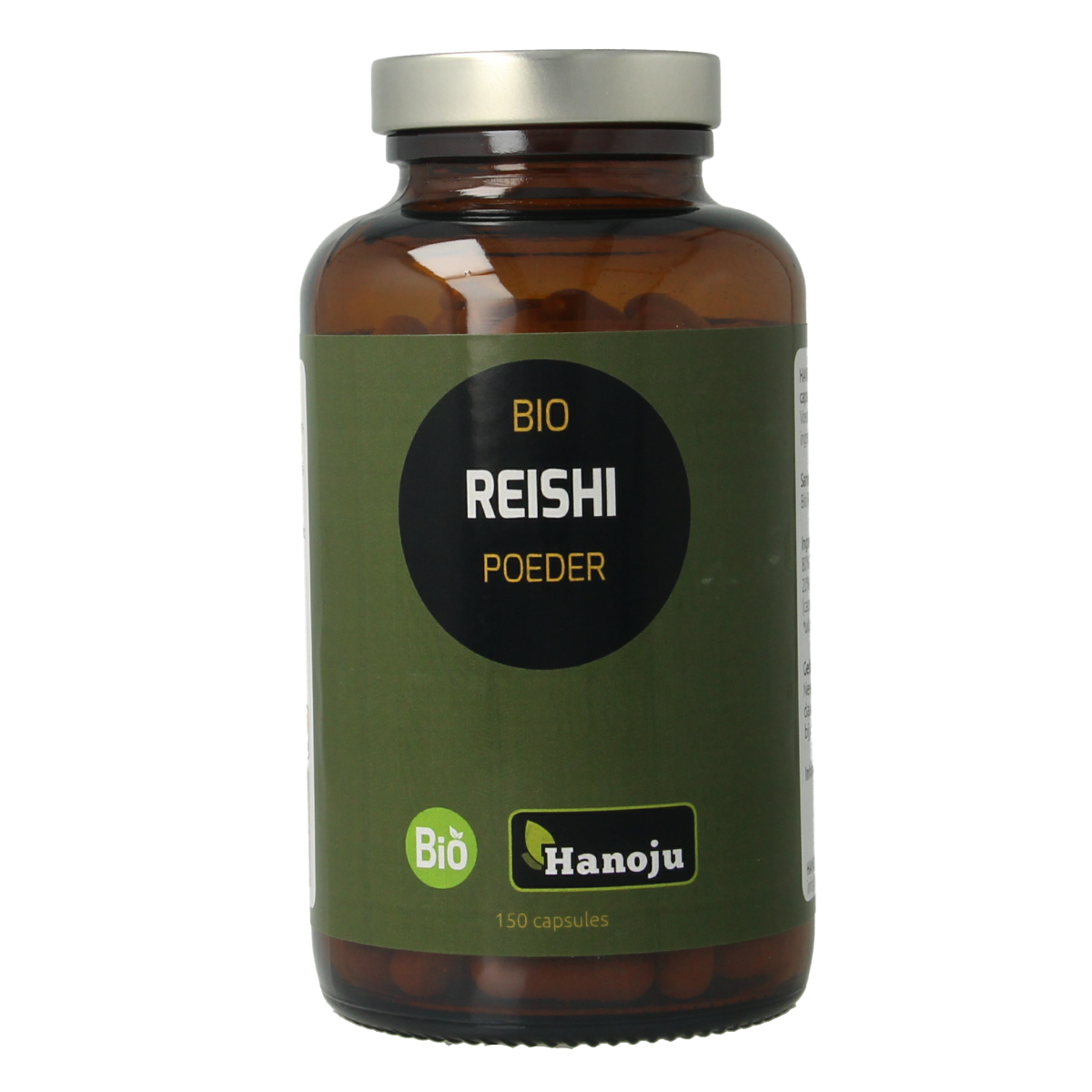 Hanoju Reishi paddenstoelen bio 150.00 Vegetarische capsules