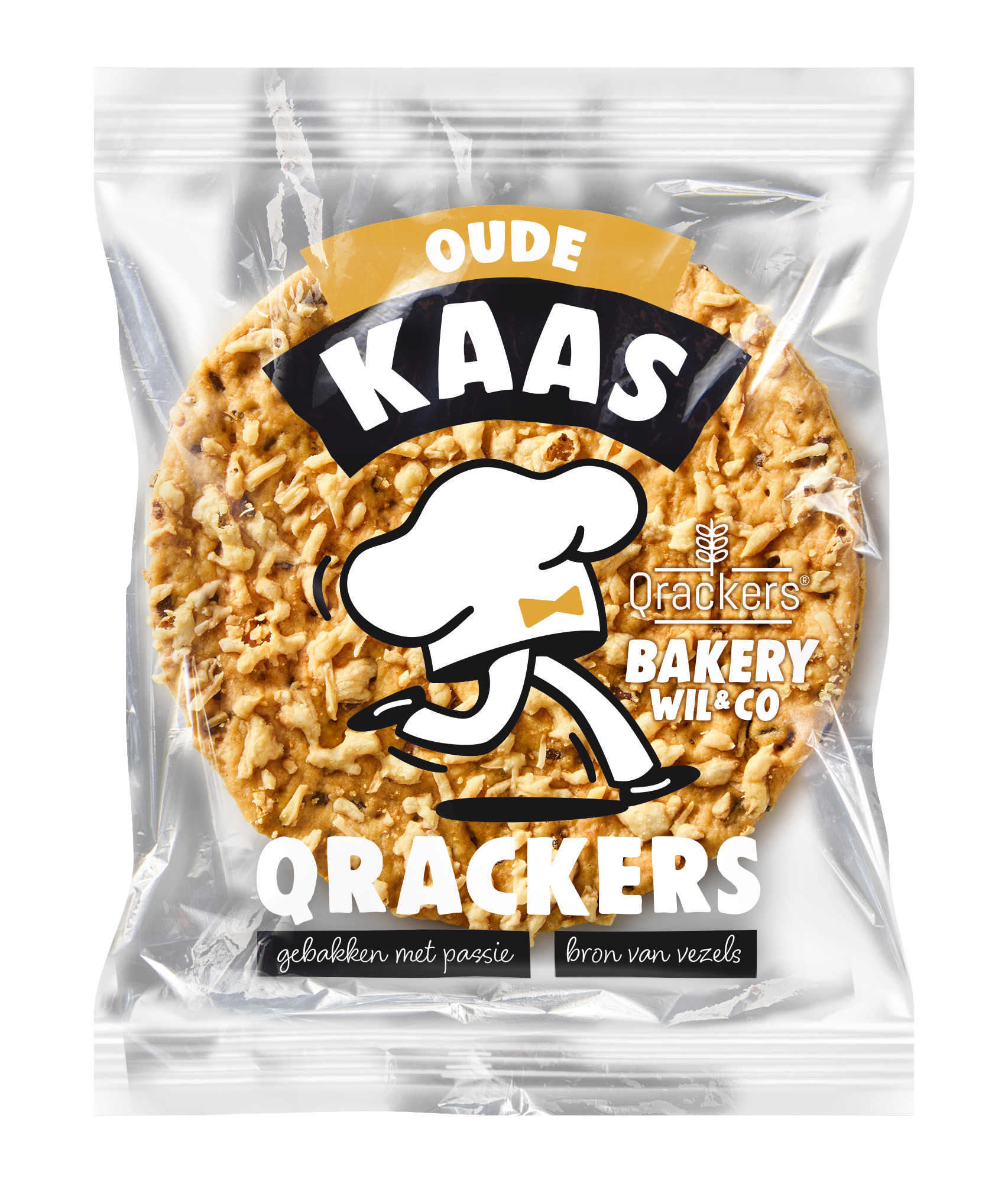 Leev Qrackers oude kaas bio 46.00 Gram