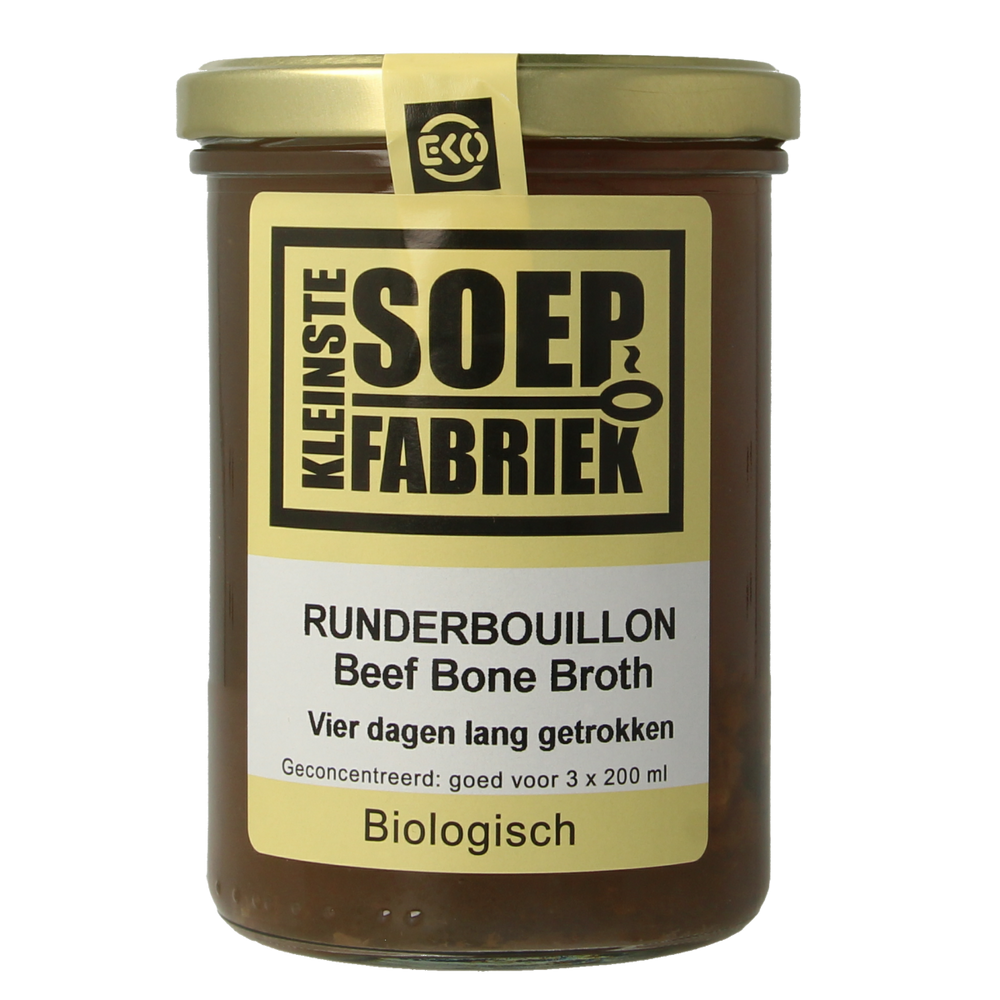 Kleinstesoepfabriek Runderbouillon bio 400.00 Milliliter