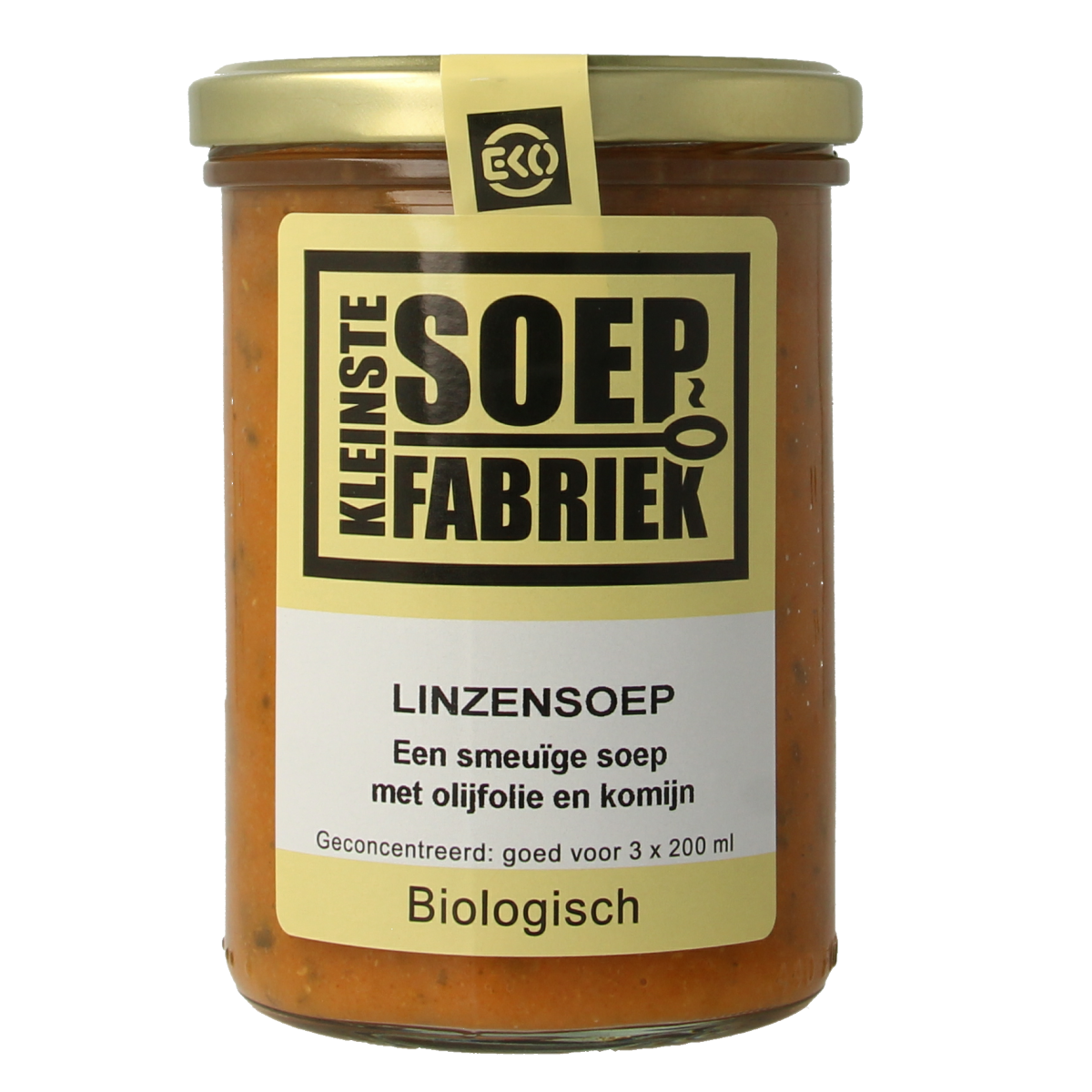 Kleinstesoepfabriek Linzensoep bio 400.00 Milliliter