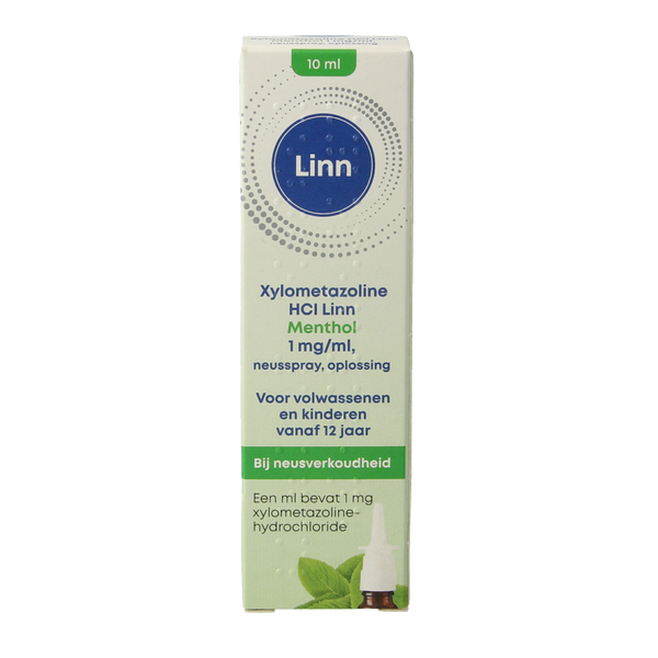 Linn Neusspray xylometazoline/menthol 1mg 10.00 Milliliter