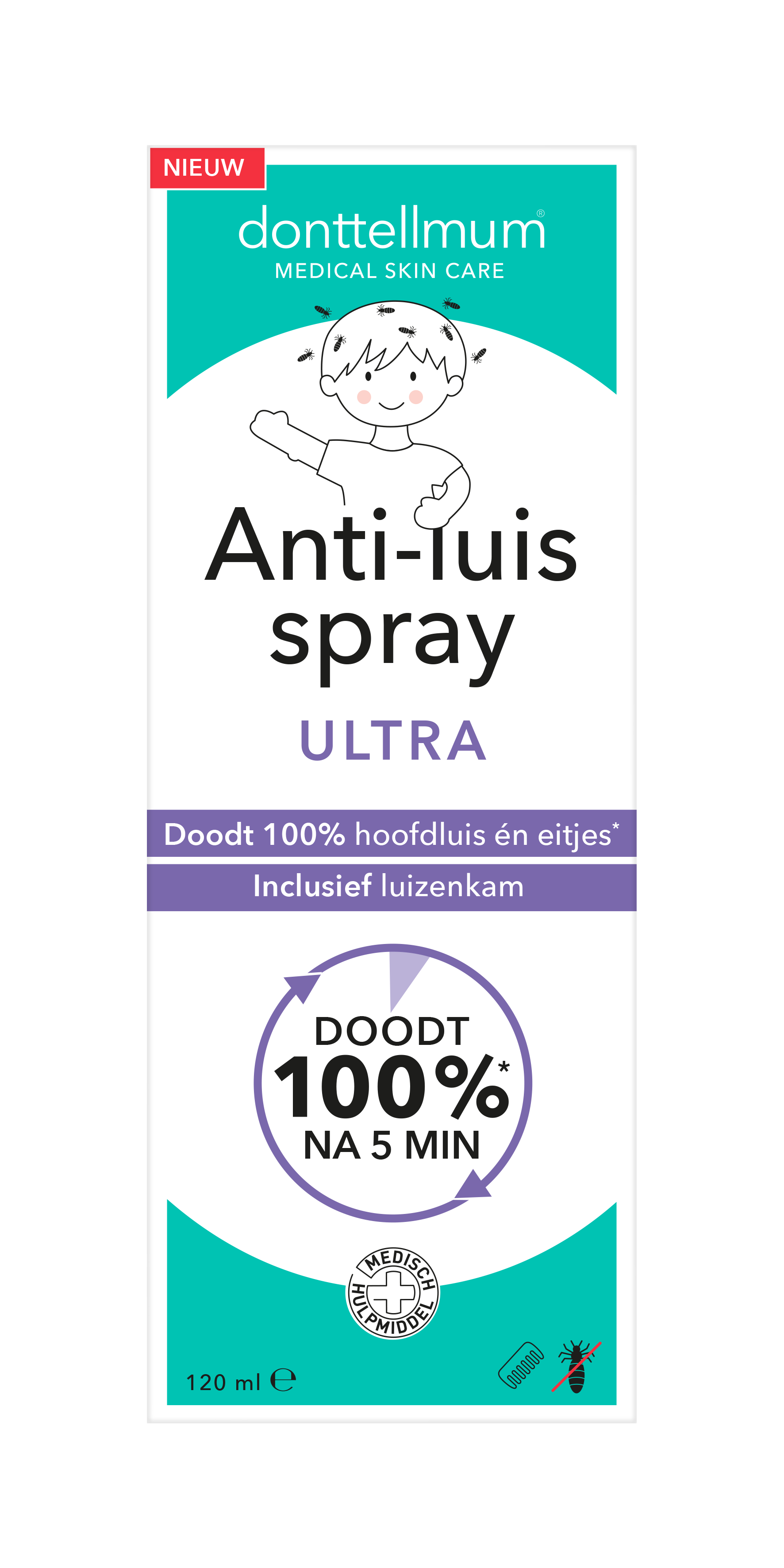 Donttellmum Anti luis spray ultra 120.00 Milliliter