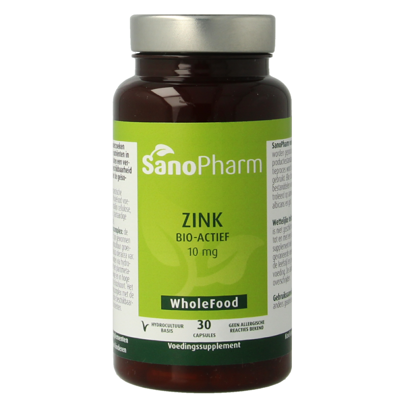 SanoPharm Zink  wholefood 30 Capsules