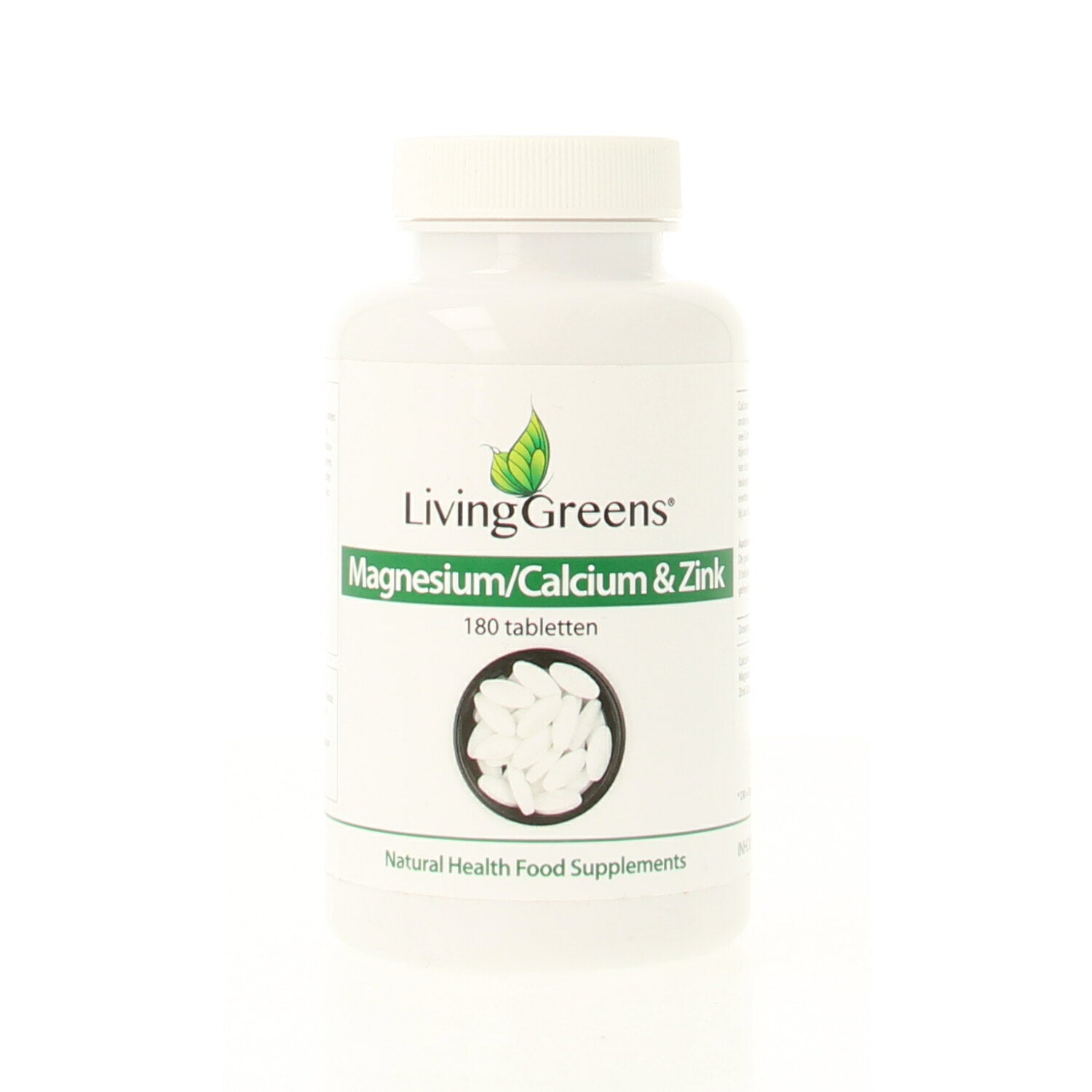 Livinggreens Magnesium calcium zink 180 Tabletten